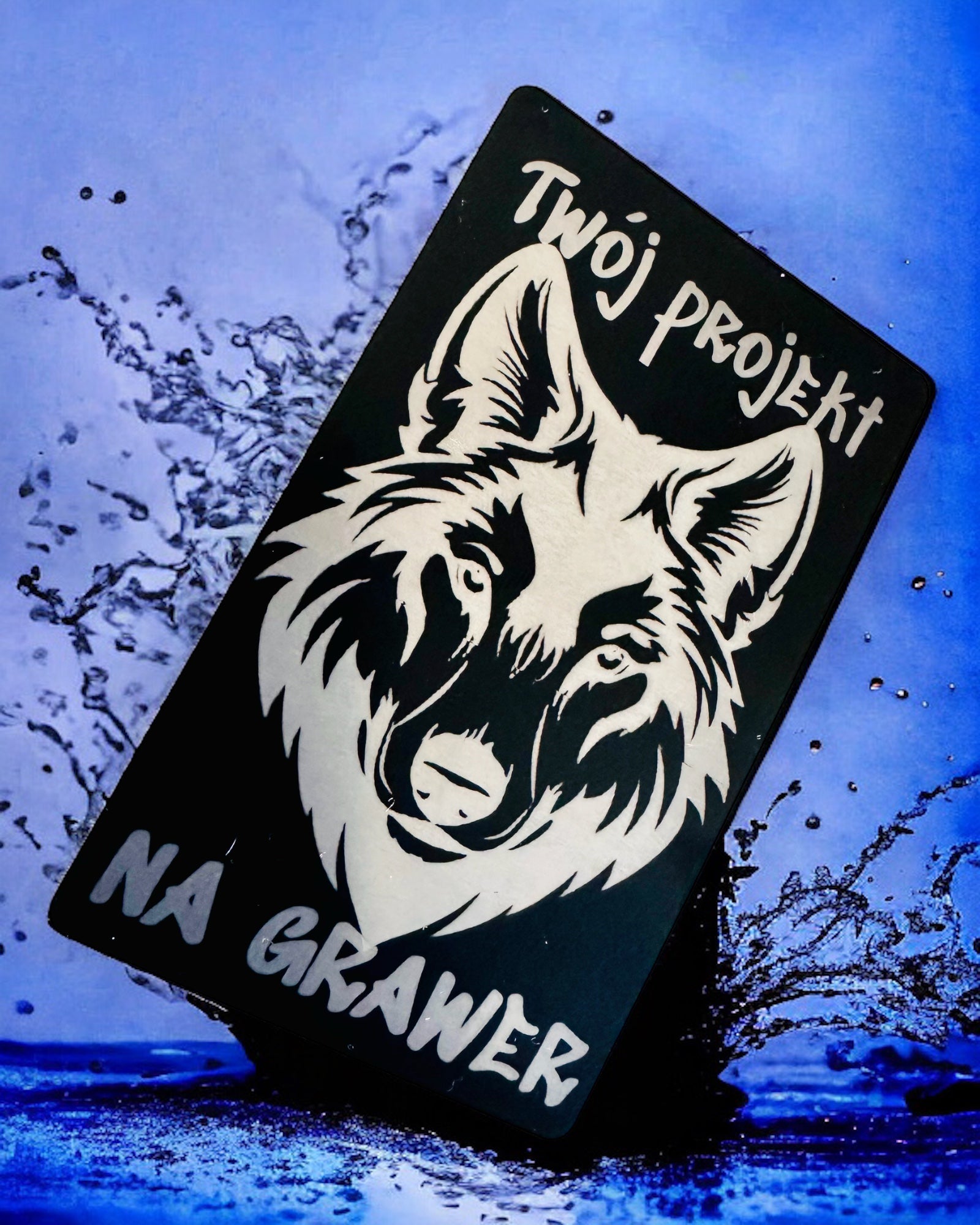 Exklusive Schwarze Metall-Visitenkarte mit Personalisierungsmöglichkeit – Ideal als Geschenk