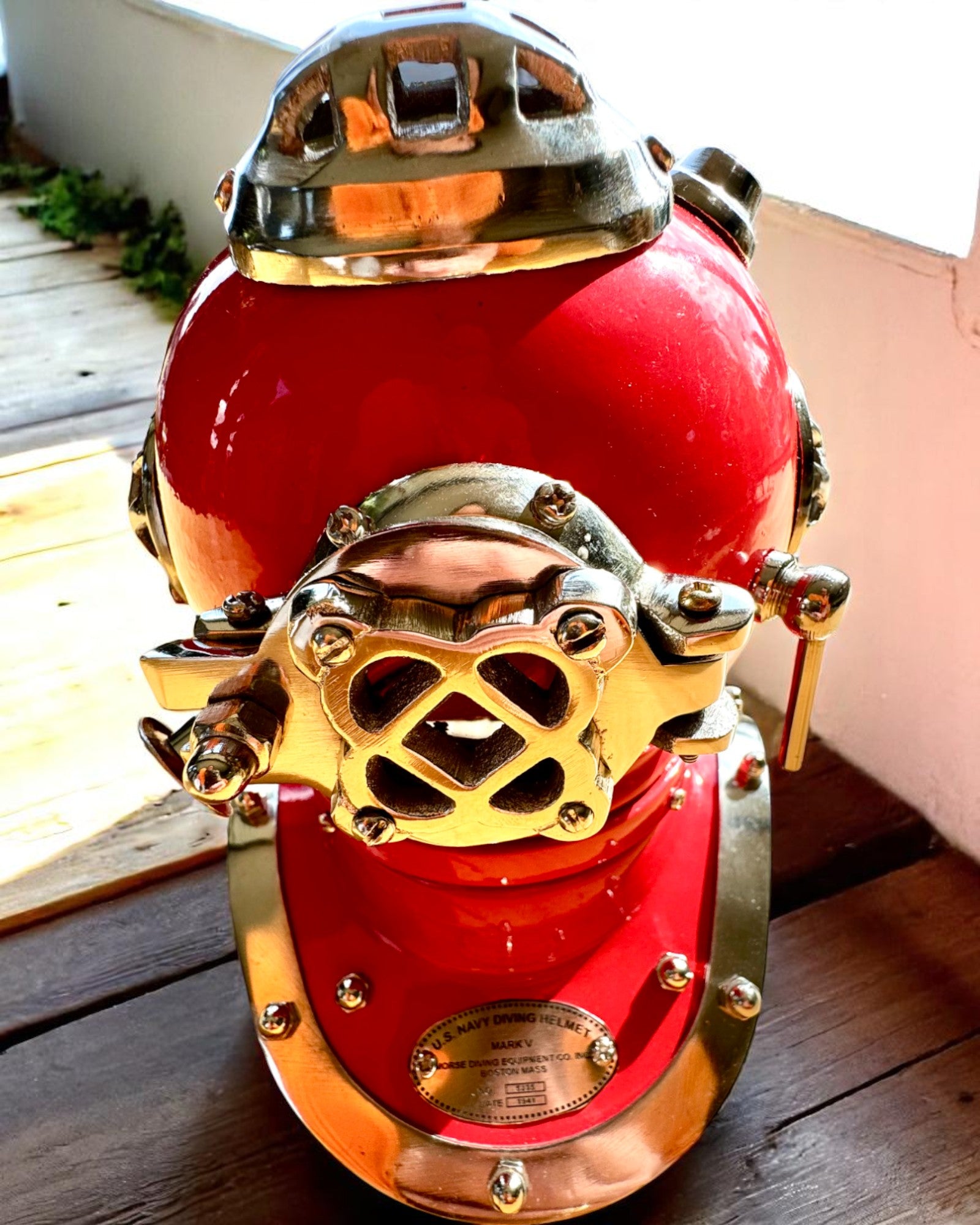 Tiefseeforscherhelm - Sammleredition mit Gravurmöglichkeit, 35 cm, Geschenk für Feuerwehrmann oder Taucher