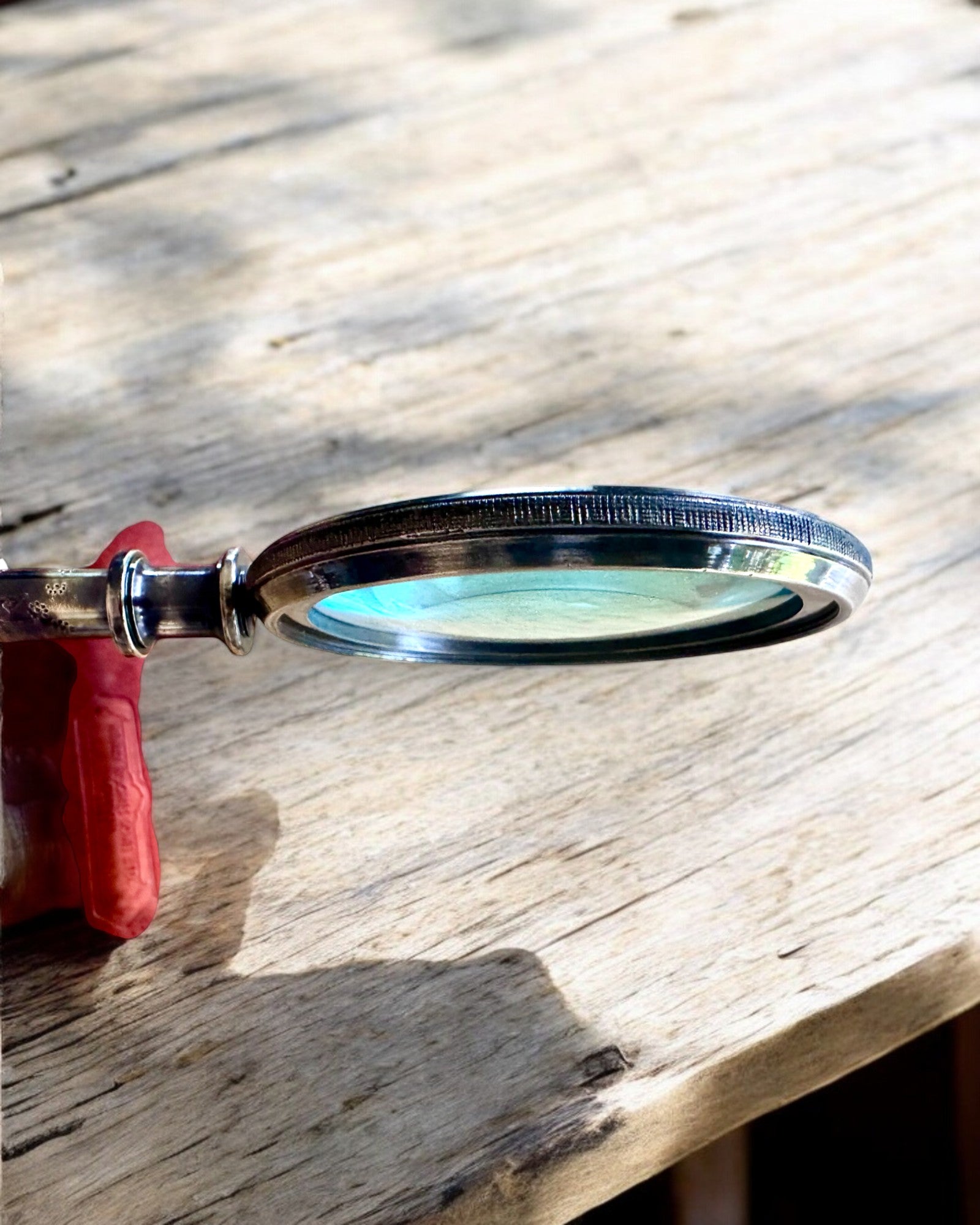 Messinglupe Navigator 1941 mit Ledertasche – Handgefertigt, Premium, personalisierbar als Geschenk