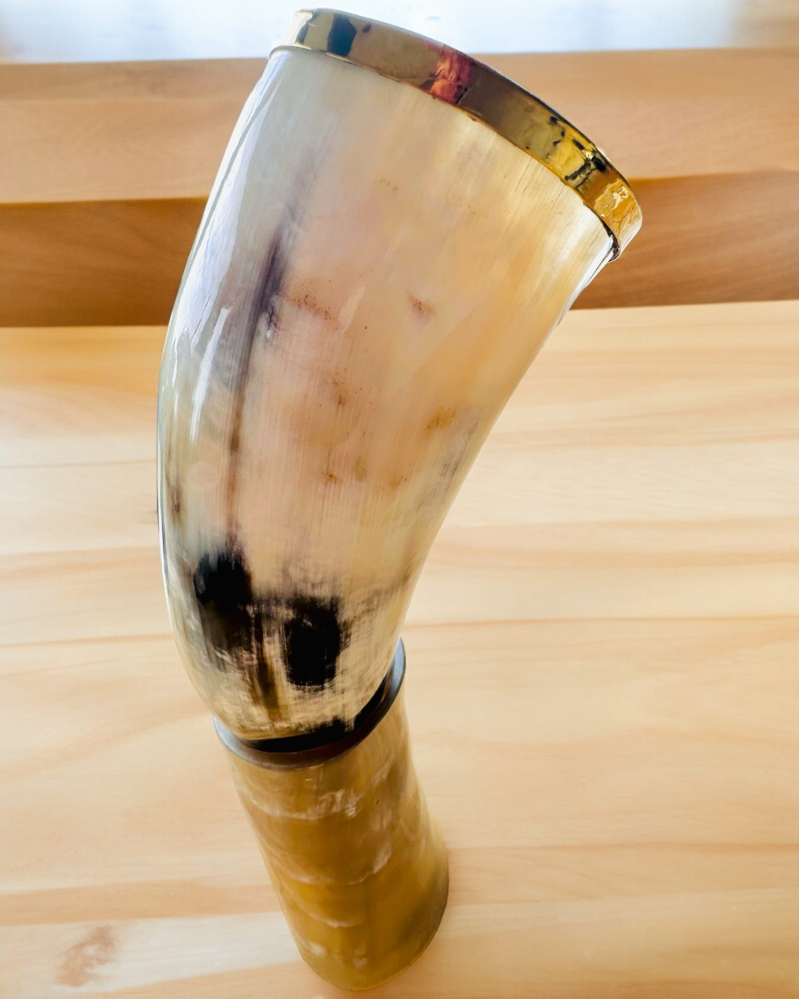 Hornbecher "Viking Valor" - Handgraviert, Premium Qualität - 4 Varianten zur Auswahl