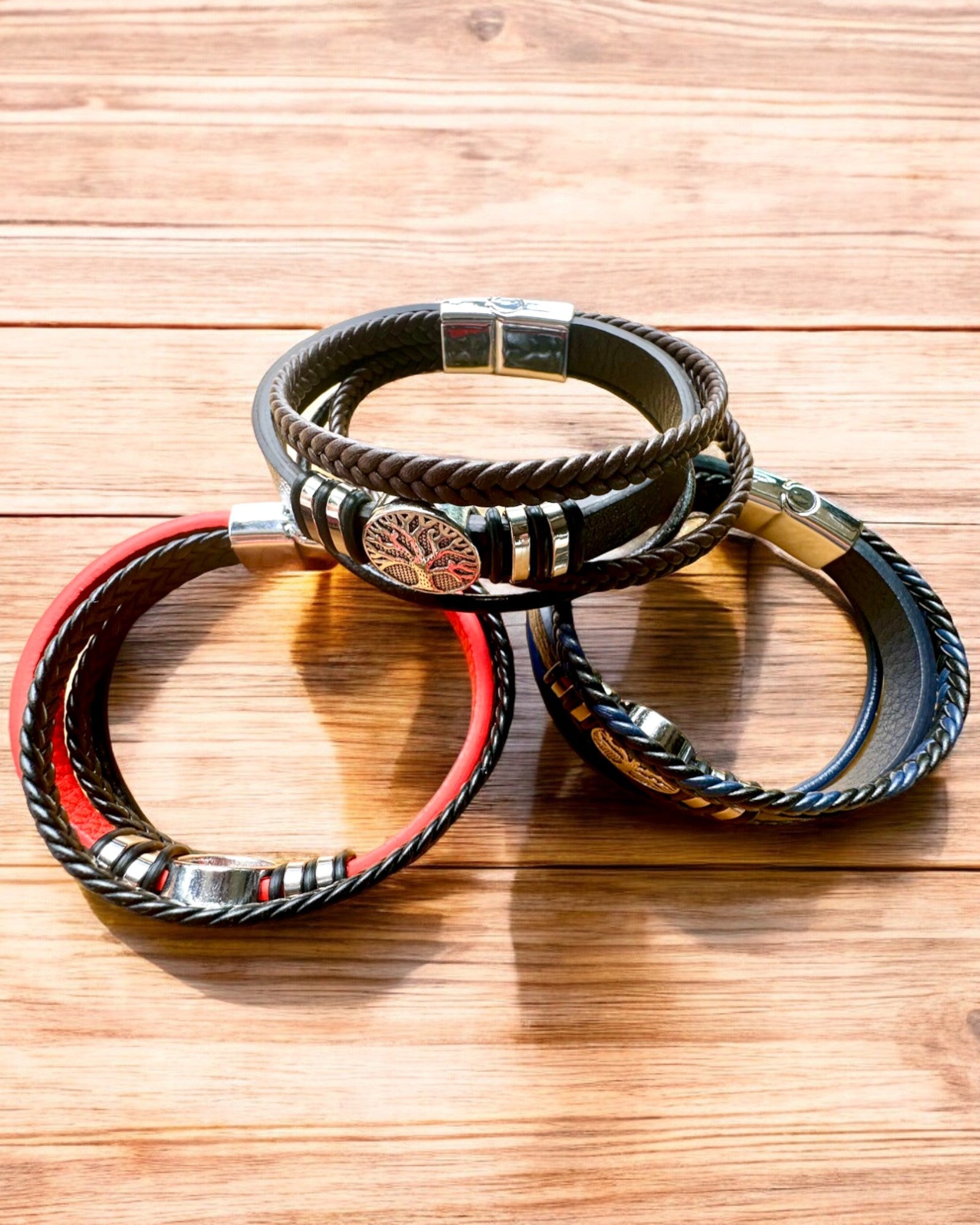 Armband "Baum des Lebens" mit Personalisierungsmöglichkeit als Geschenk, 3 Farbvarianten