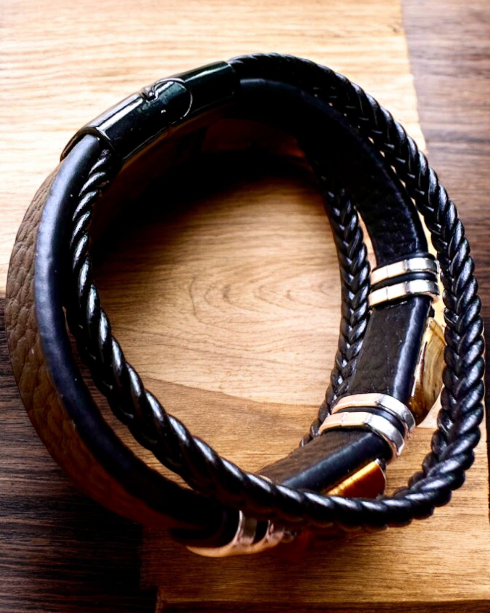 Personalisierbares Geschenkarmband „Tigerauge”