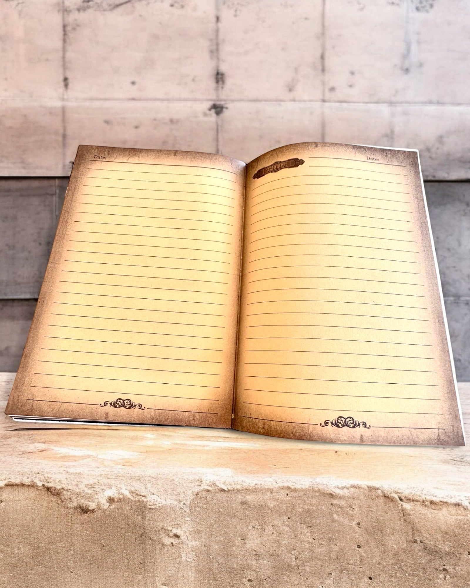 Chronik des Kriegers Notizbuch mit Rittermotiv, Notizbuch mit der Möglichkeit zur Personalisierung durch Gravur als Geschenk