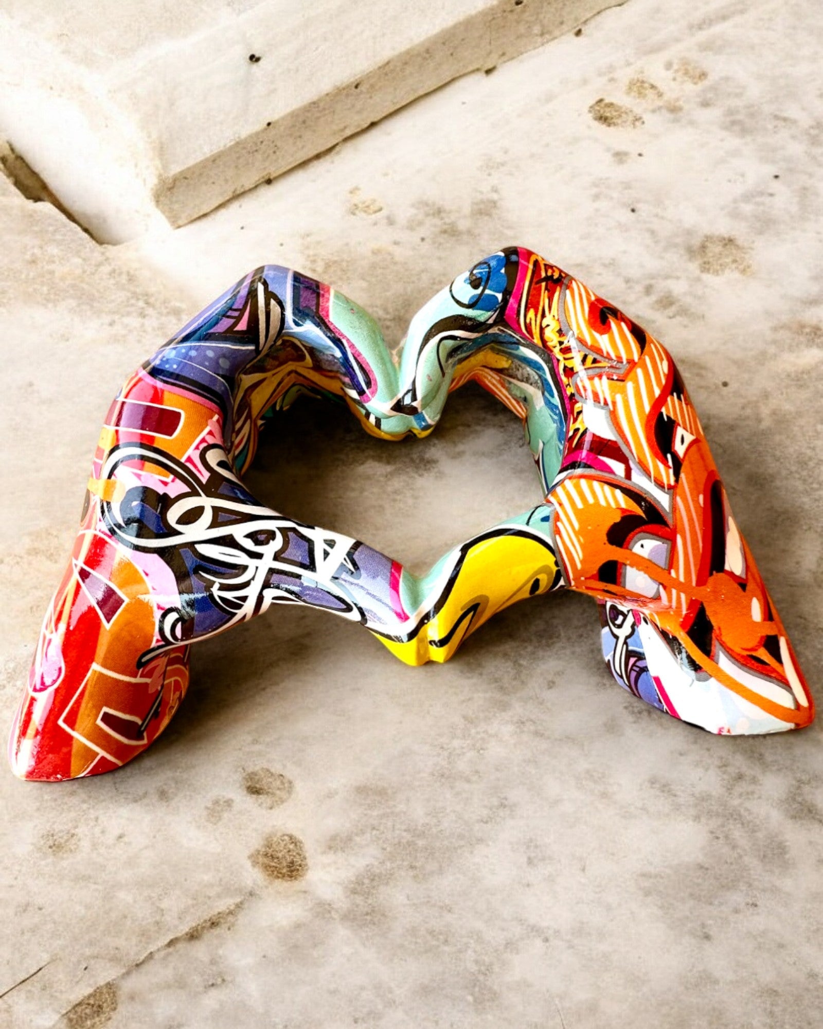 Dekorative Figur Bunter Dekorationsgriff ArtBrace - personalisierbar mit Gravur, als Geschenk