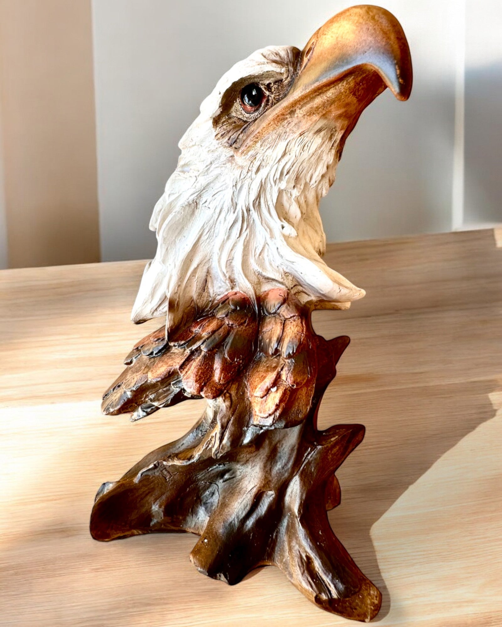 Adler der Freiheit Skulptur aus Harz mit Gravurmöglichkeit als Geschenk 26,5 cm Höhe
