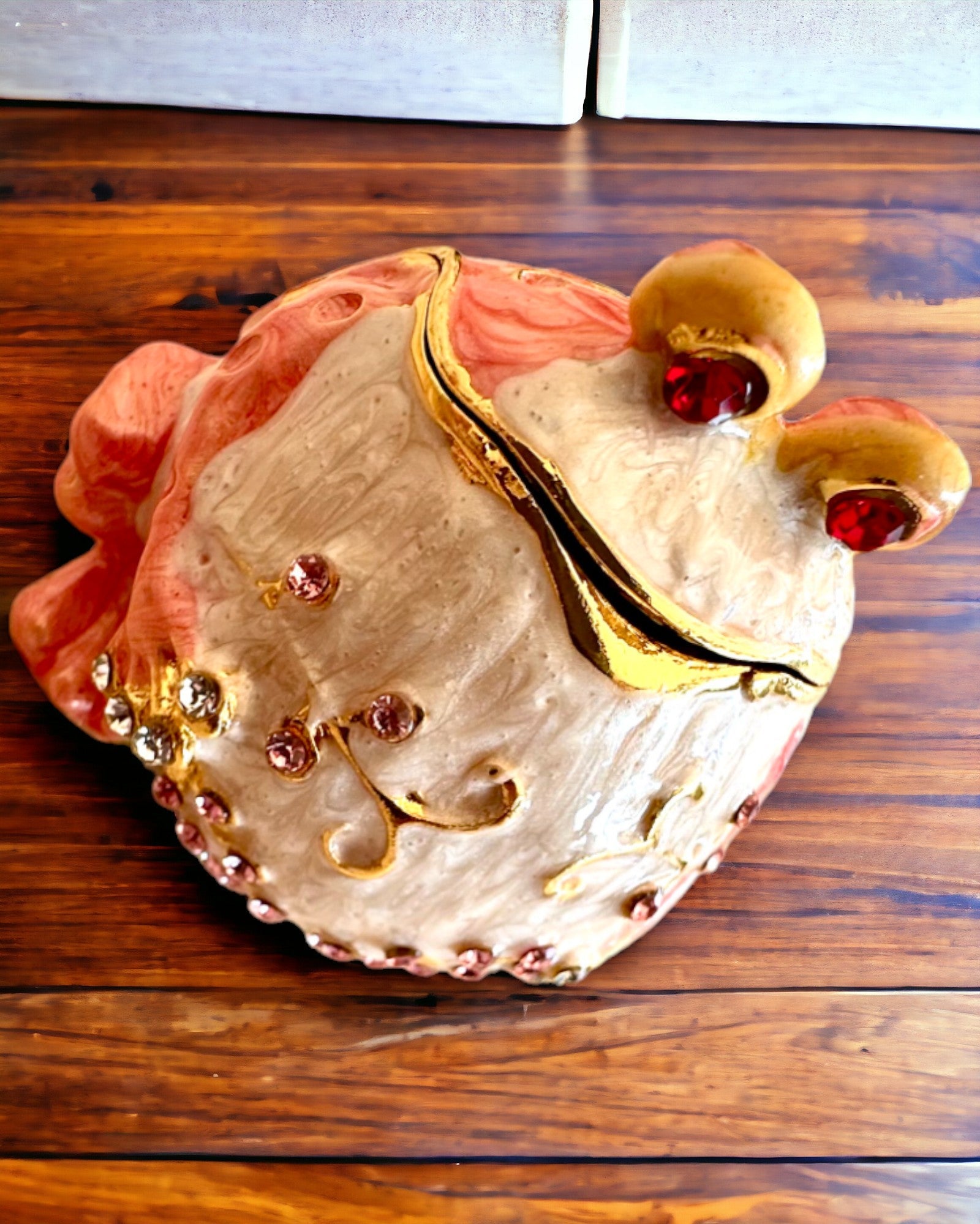 Elegante dekorative Schatulle "Froschschatz" als Geschenk mit Personalisierung, mit Gravuroption