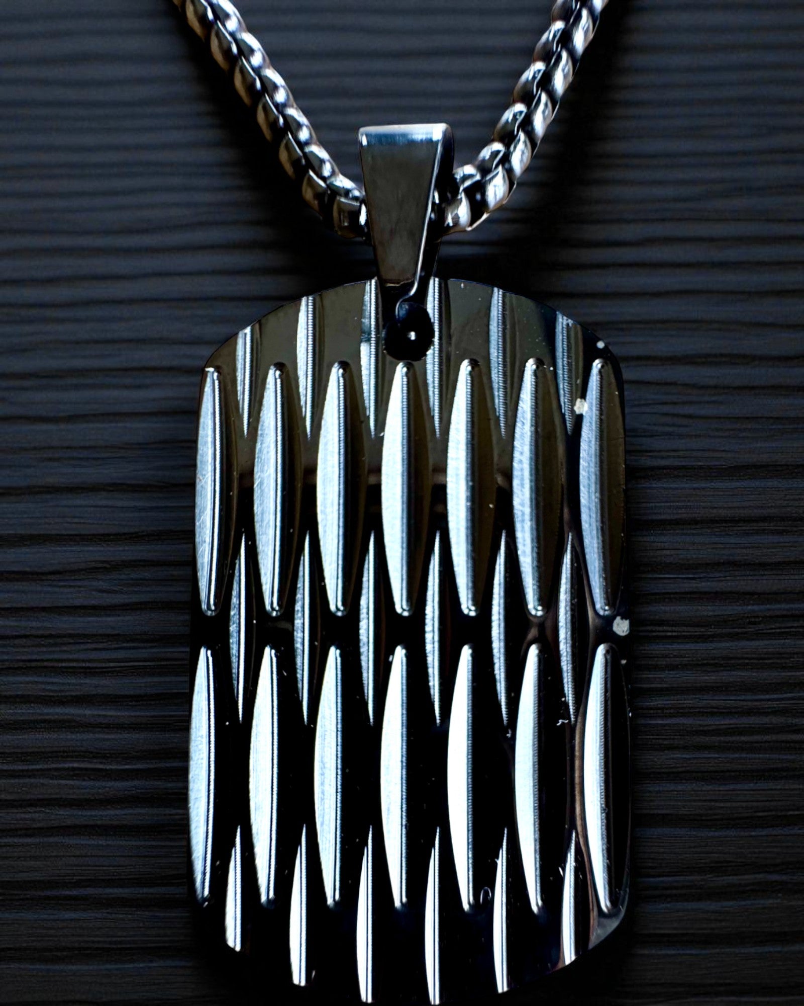Herren Halskette Dog Tag „SteelVision“ – Edelstahl, 15 Varianten, Personalisierung mit Gravur