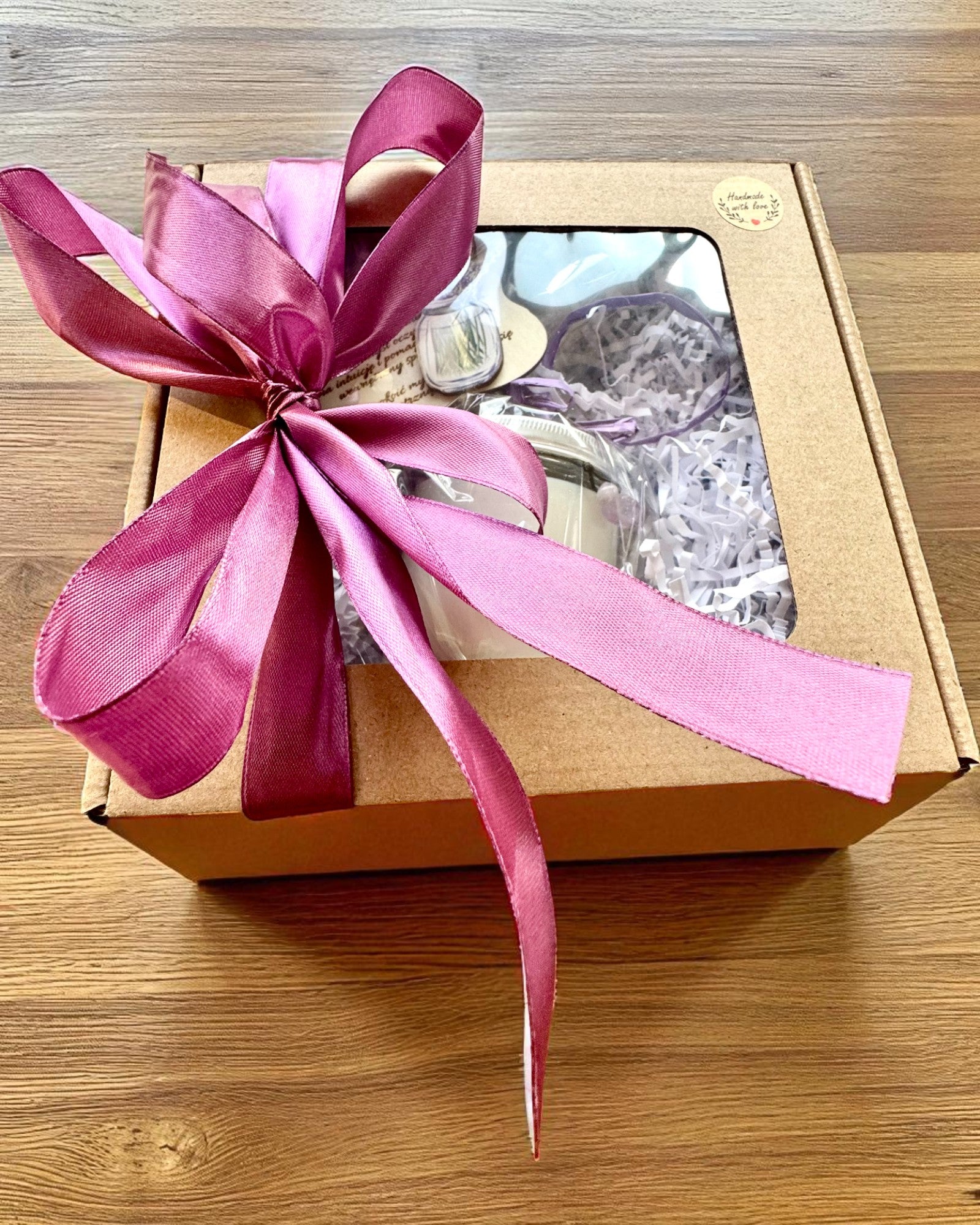 Intentionale Sojakerze Amethyst – Ruhe, Harmonie und Reinigung, 250 ml, Personalisierung als Geschenk möglich