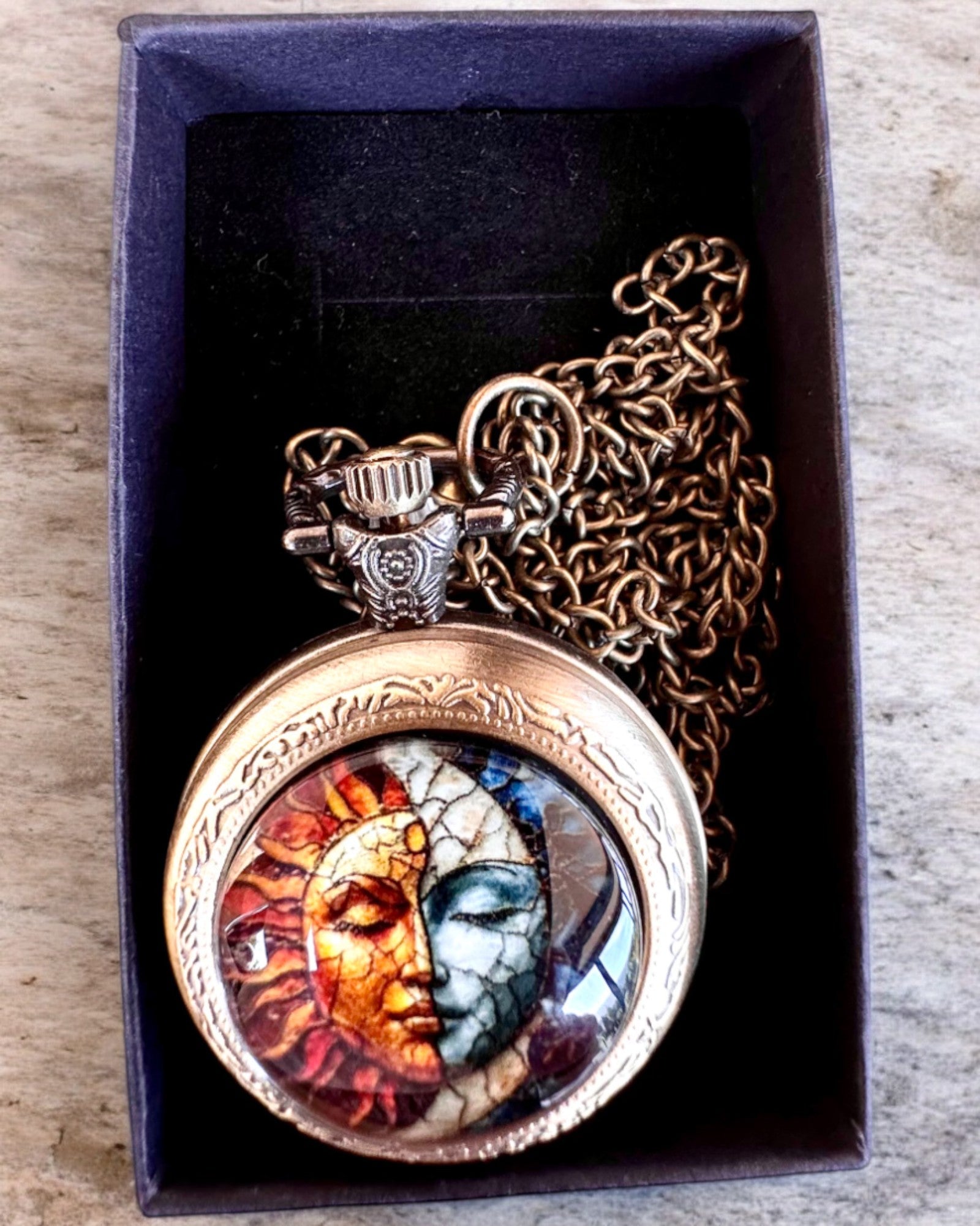 Elegante Taschenuhr "Słoneczna Luminacja" mit Gravurmöglichkeit als Geschenk