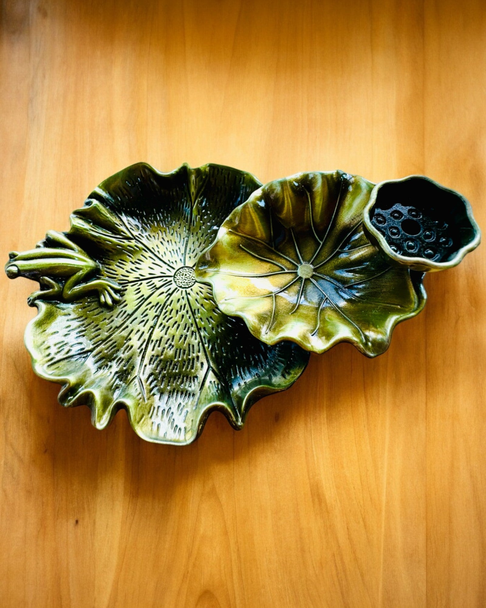 Eleganter Metallhalter für Räucherstäbchen Lotusblatt - 4 Varianten zur Auswahl, Möglichkeit der Personalisierung mit Gravur als Geschenk