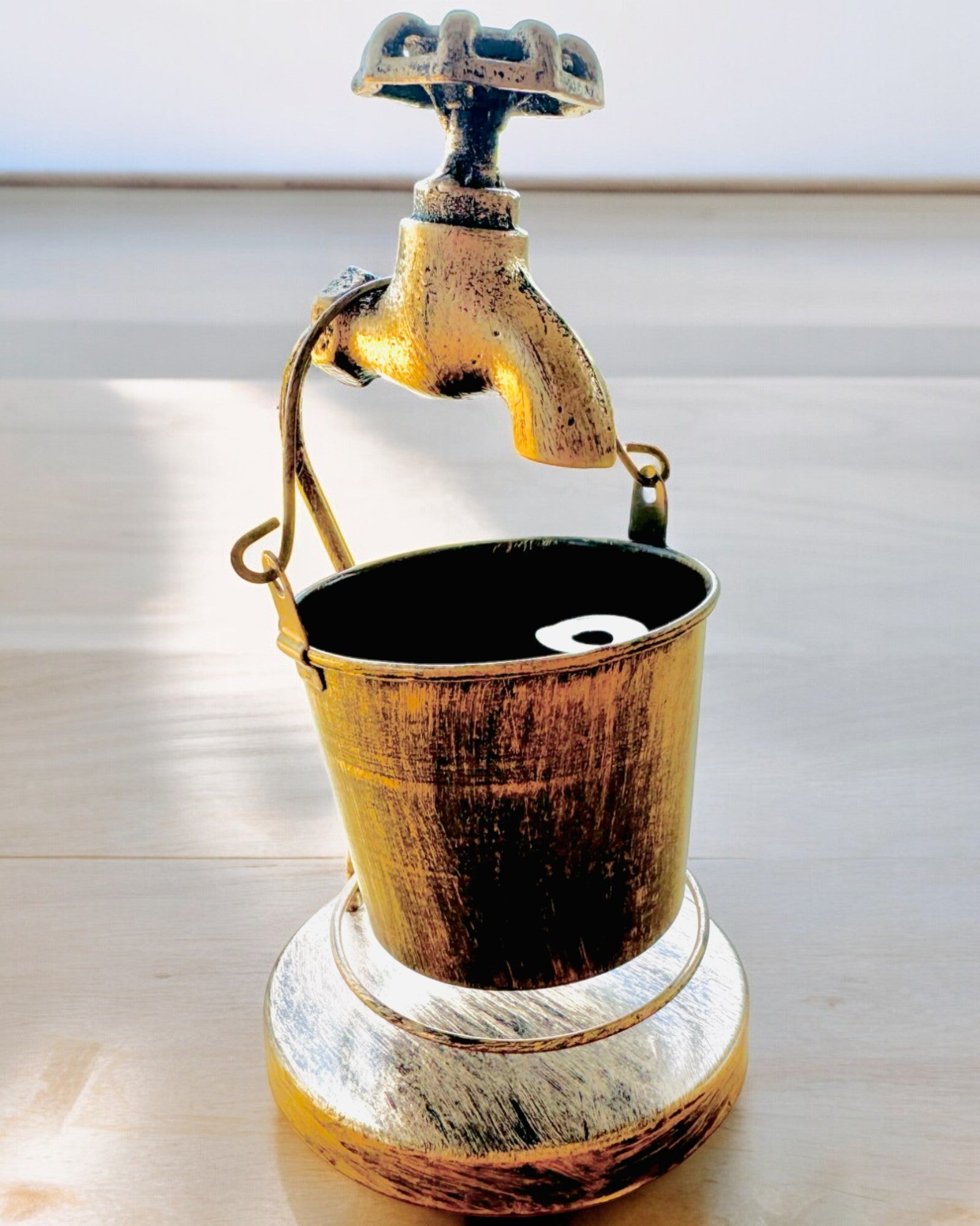 Stilvoller Metall-Aschenbecher "Rustic Charm" 19-23 cm Höhe, 8 Varianten zur Auswahl, Gravur auf Wunsch