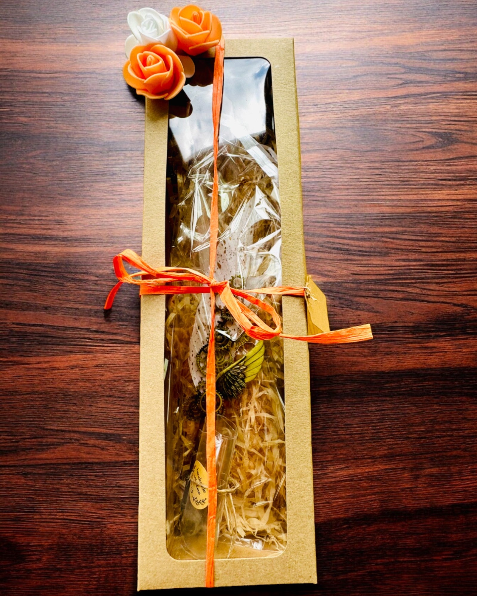 Kalligrafiefeder "Steampunk Eleganz" mit Truthahnfeder - Handgefertigt, 5 Varianten zur Auswahl, Personalisierung mit Gravur als Geschenk