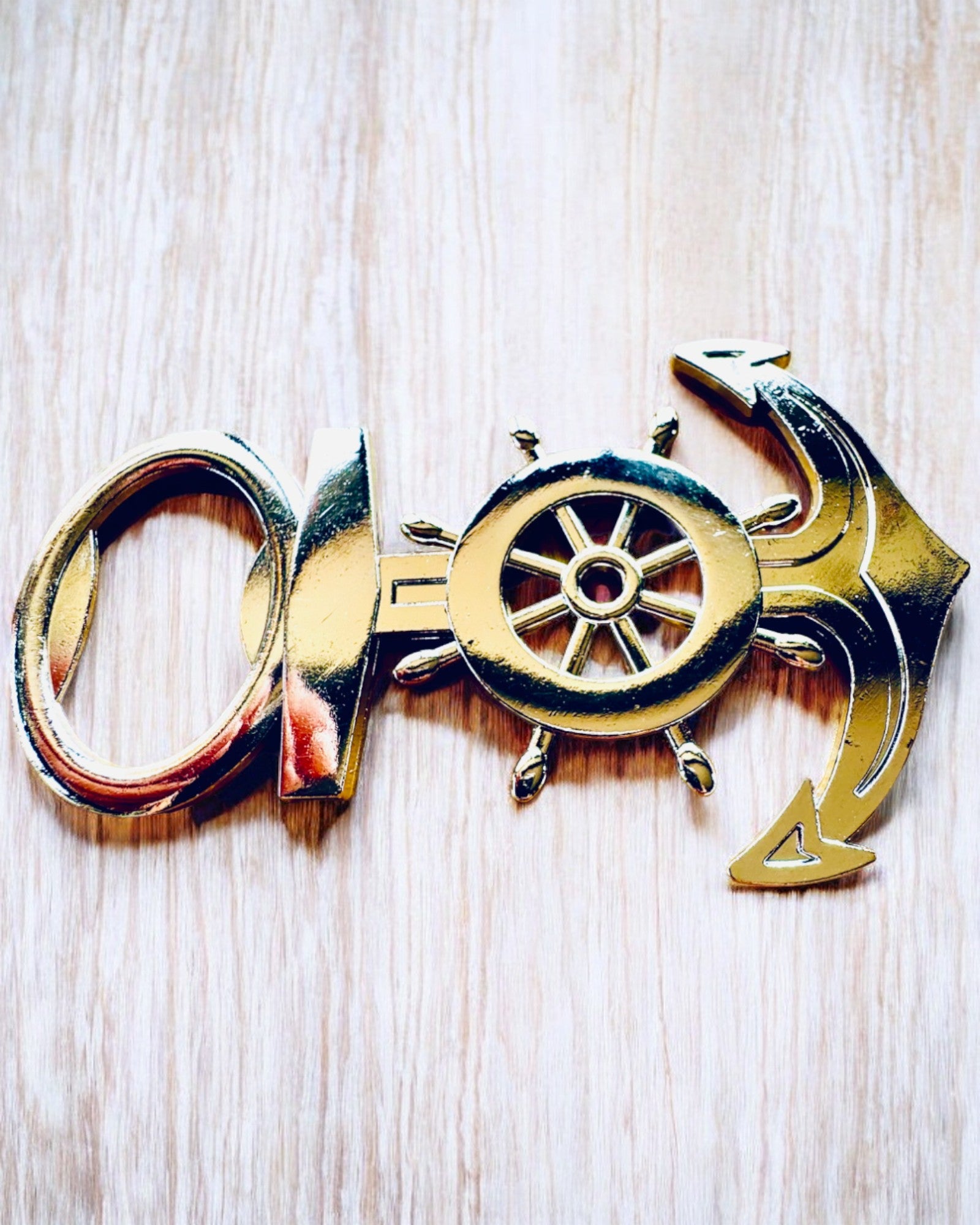 Kapitänsflaschenöffner - personalisierbar mit Gravur, Farbe Silber