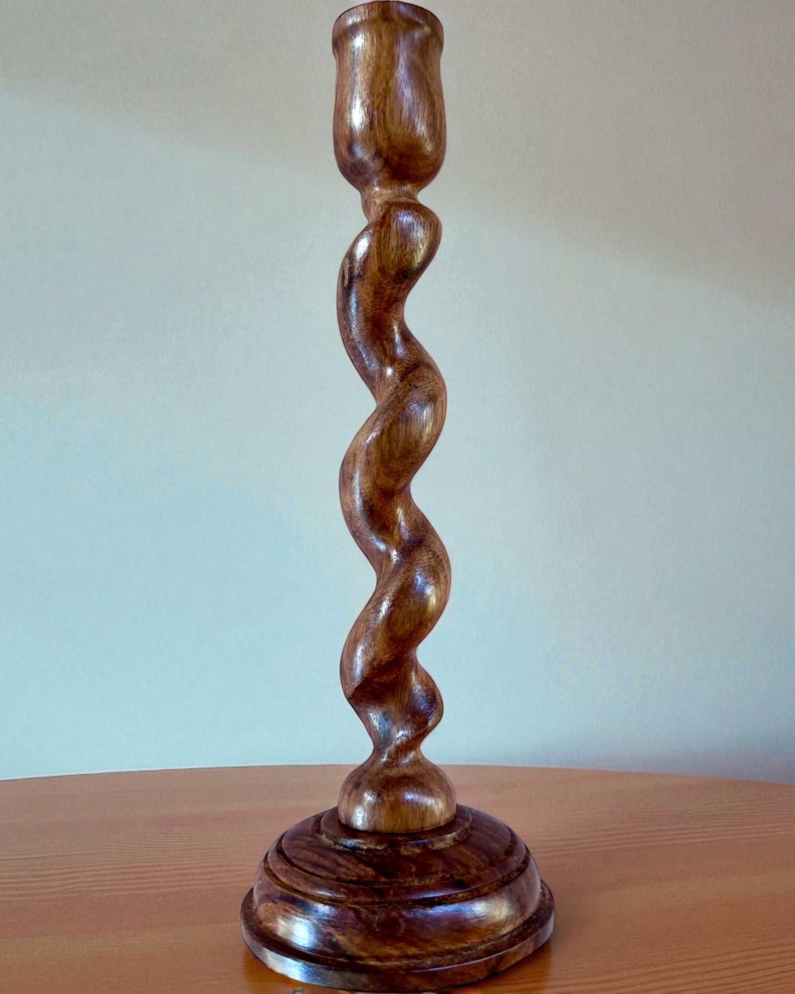 Set aus 3 Kerzenhaltern „Spirallicht“ 25 cm Höhe, Möglichkeit der Personalisierung mit Gravur als Geschenk