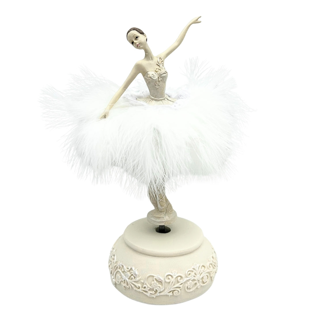 Spieluhr Ballerina Schneekönigin beweglich 23,5 cm mit Gravur