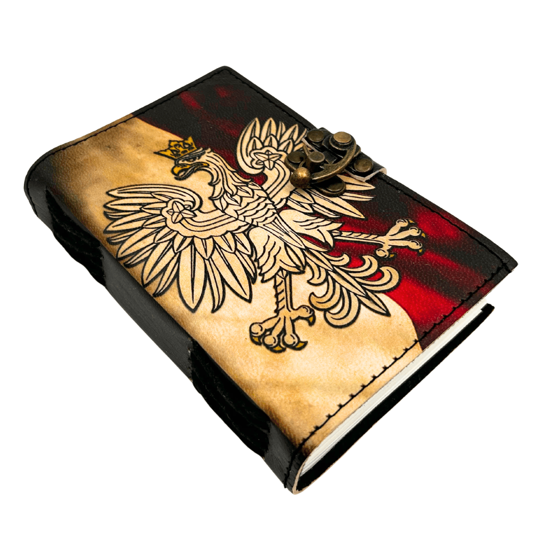 Leder-Notizbuch Polnischer Adler Patriotisch mit Gravur