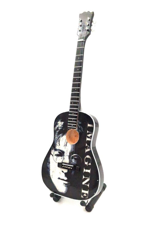 Dekorative Mini-Gitarre John Lennon The Beatles 24 cm mit personalisierter Gravur