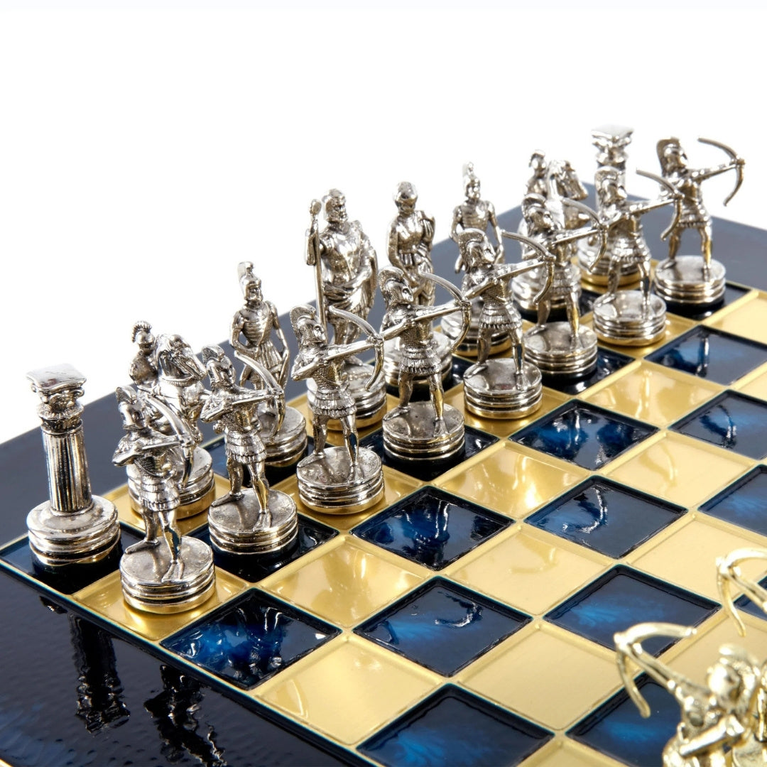 Exklusive Metall-Schachfiguren Archers mit Gravur