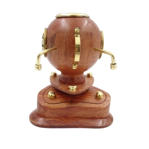 Kleiner Retro-Taucherhelm mit Uhr und Personalisierung