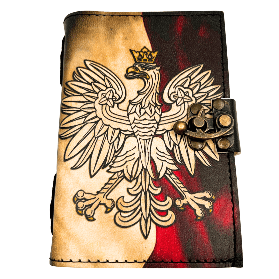 Leder-Notizbuch Polnischer Adler Patriotisch mit Gravur