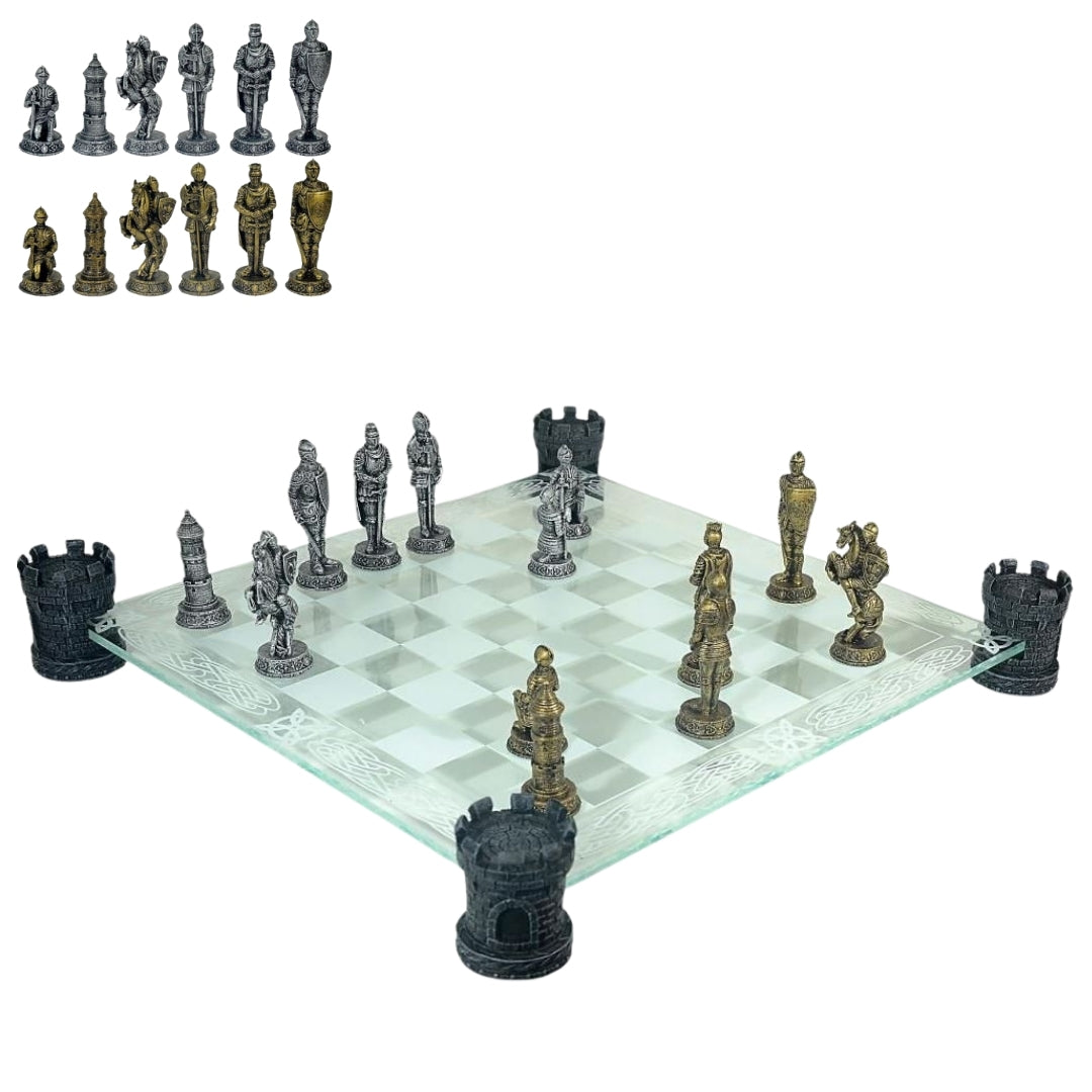 Ritter-Schach 42x42 cm mit Gravur