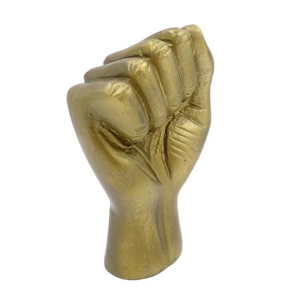 Dekorative Aluminium-Figur „Geballte Faust“ 18 cm mit personalisierbarer Gravur
