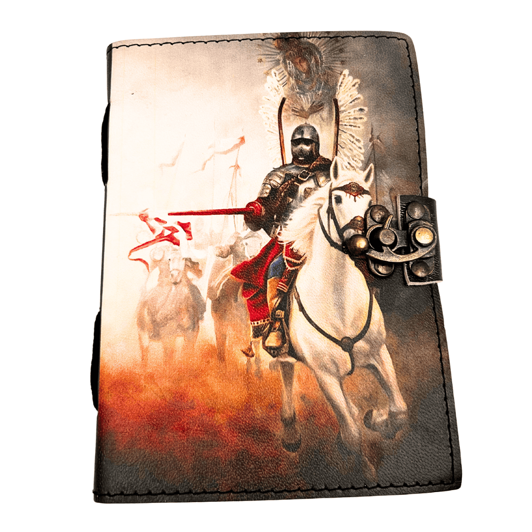 Leder-Notizbuch Husaria Patriotisch mit Gravur