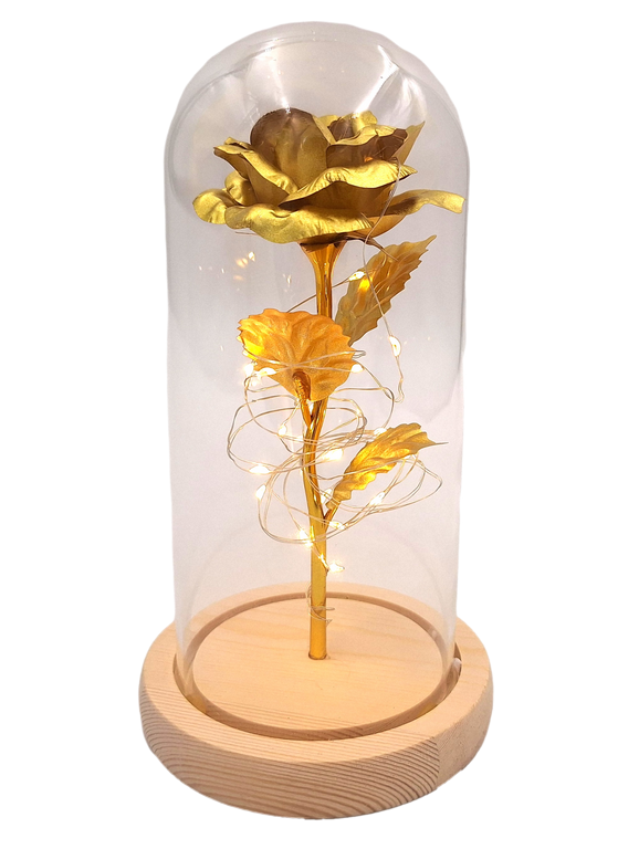 LED-Nachtlampe Rose mit personalisierbarer Gravur, romantisches Geschenk, Höhe 21,5 cm, sanftes Licht, ideale Dekoration fürs Schlafzimmer