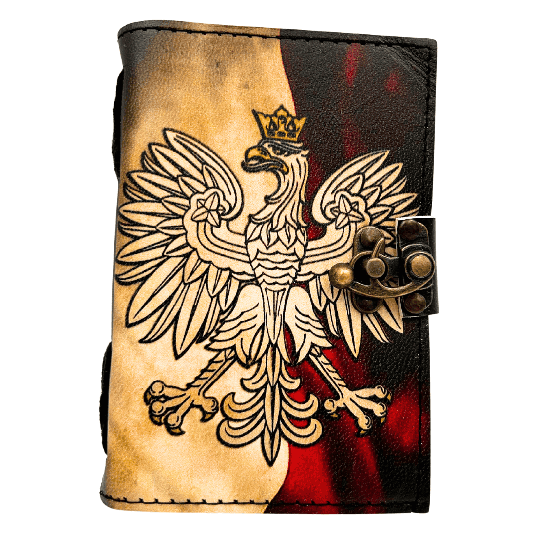 Leder-Notizbuch Polnischer Adler Patriotisch mit Gravur