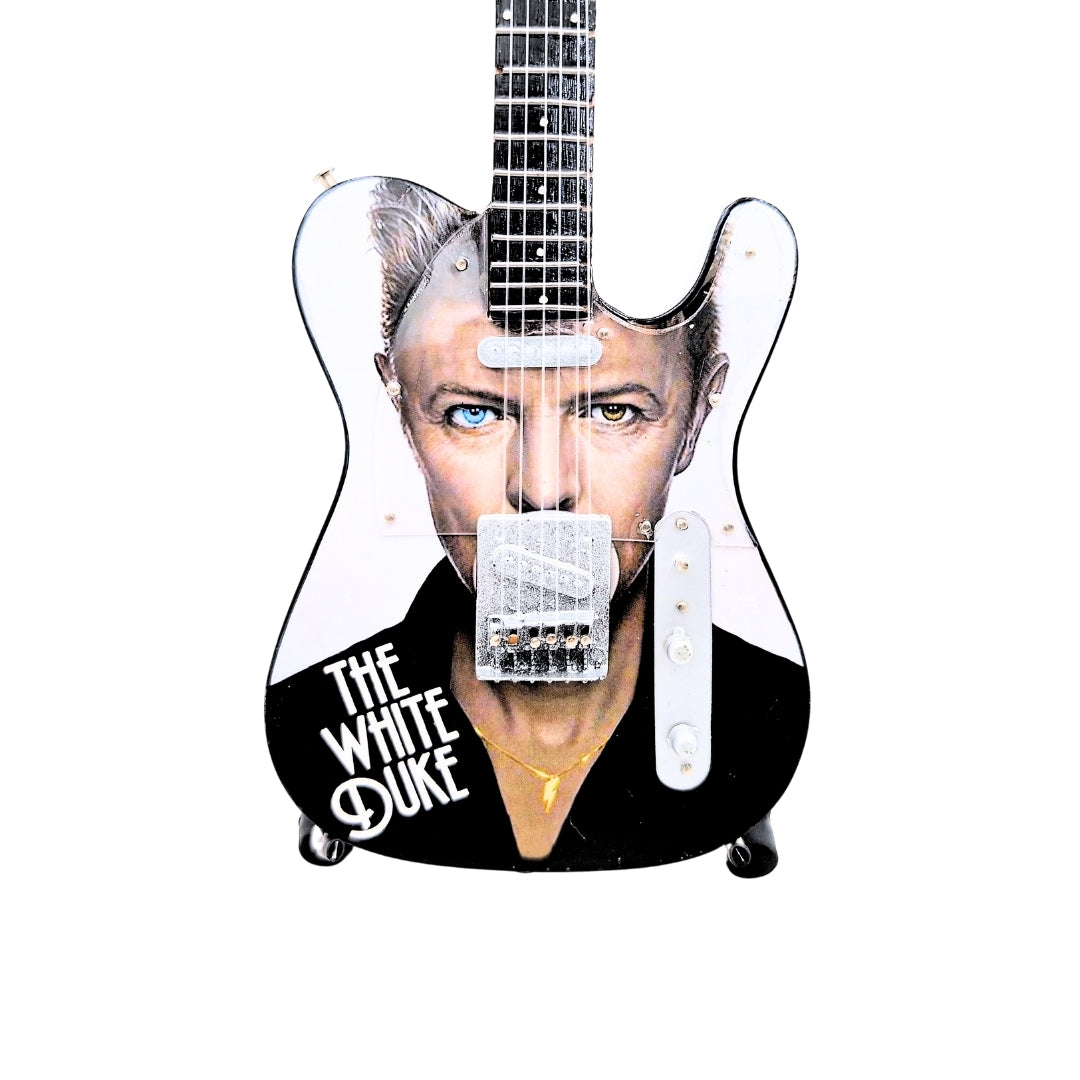 Mini-Sammlergitarre David Bowie MGT-8976 mit Gravur