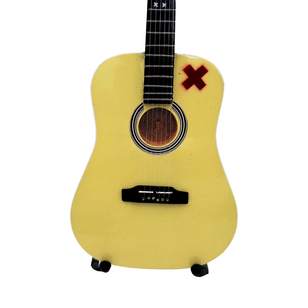 Mini-Gitarre Ed Sheeran 27,5 cm aus Mahagoni mit der Möglichkeit der Personalisierung durch Gravur