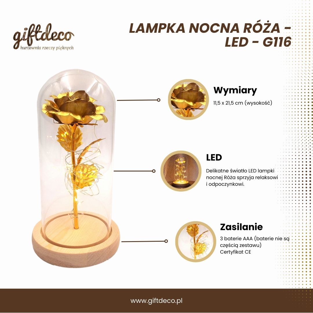LED-Nachtlampe Rose mit personalisierbarer Gravur, romantisches Geschenk, Höhe 21,5 cm, sanftes Licht, ideale Dekoration fürs Schlafzimmer