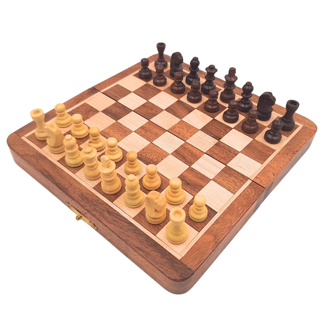 Holz-Magnet-Schach G201Z mit Gravurmöglichkeit zur Personalisierung