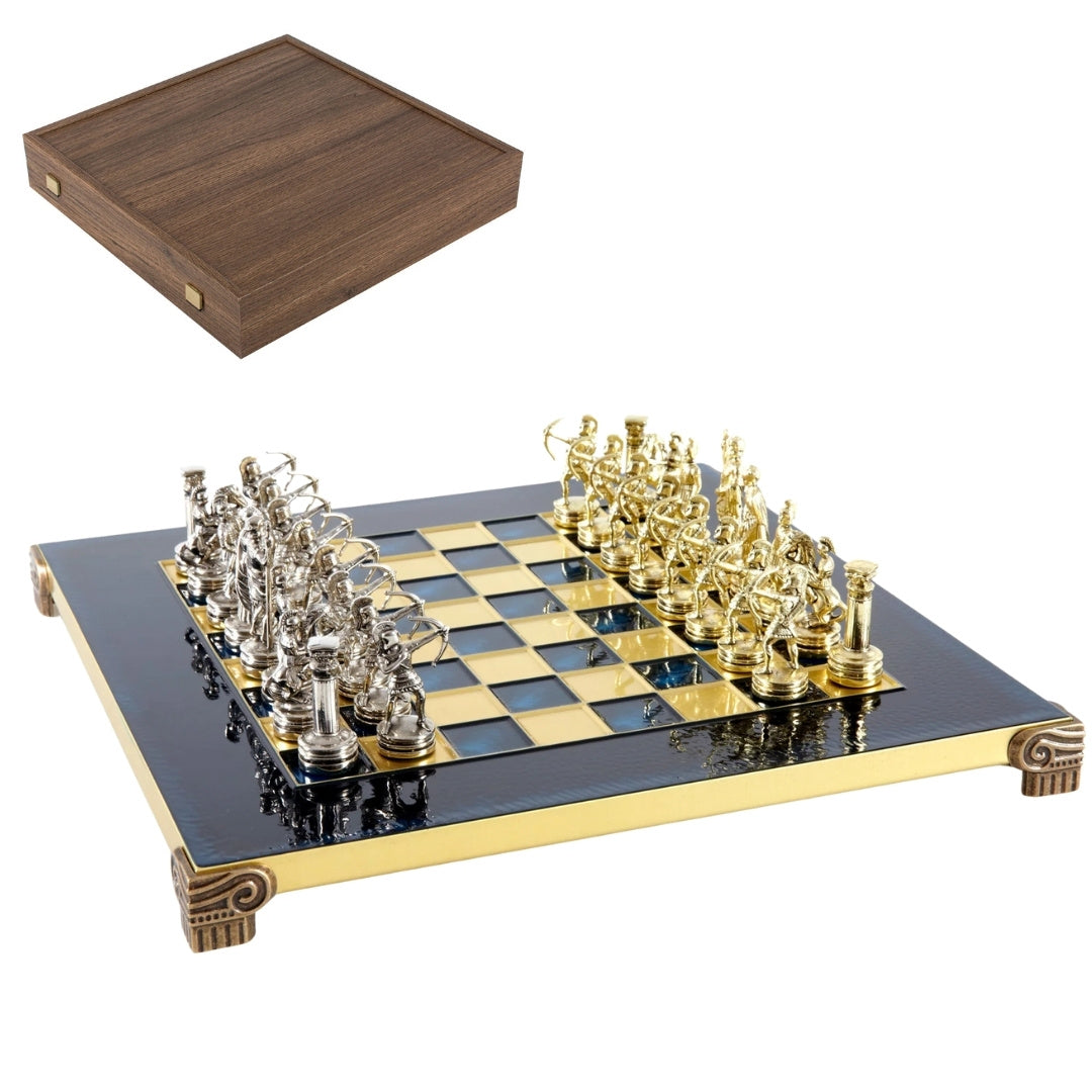 Exklusive Metall-Schachfiguren Archers mit Gravur