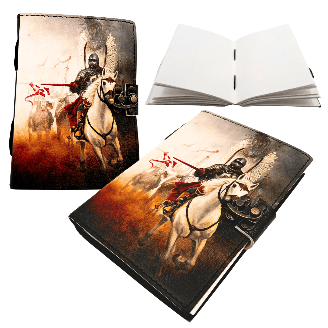 Leder-Notizbuch Husaria Patriotisch mit Gravur