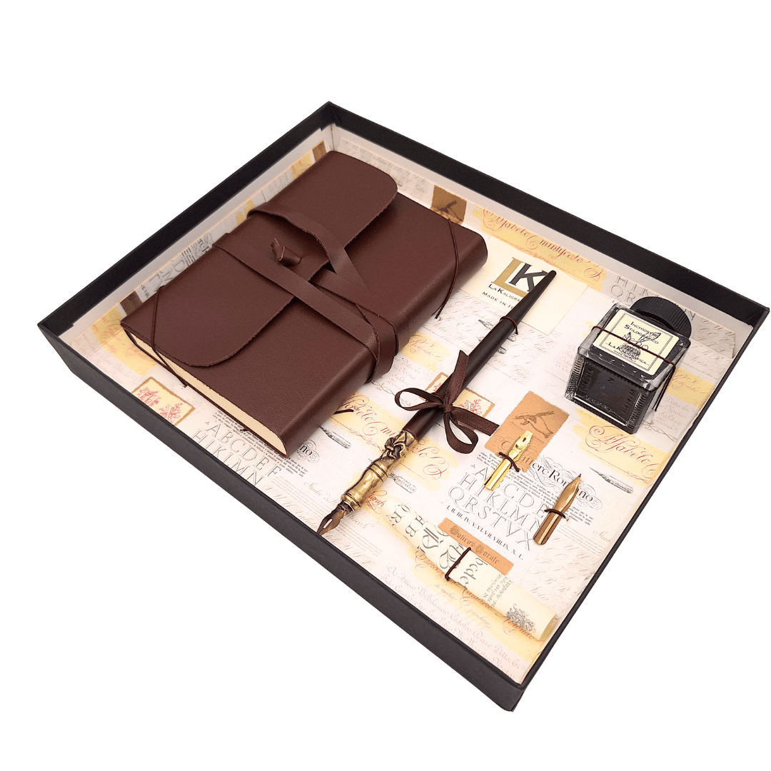 Exklusives Kalligrafie-Set mit Notizbuch
