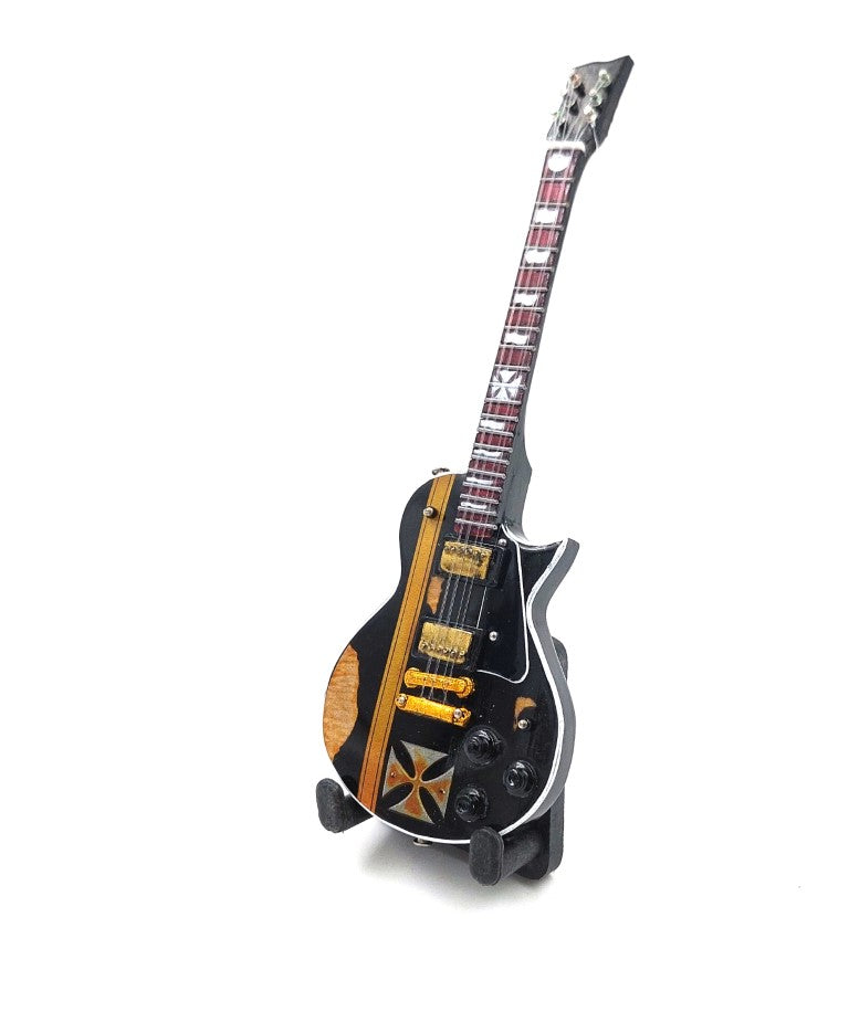 Mini-Sammlergitarre 15 cm im Stil von James Hetfield mit Gravurmöglichkeit
