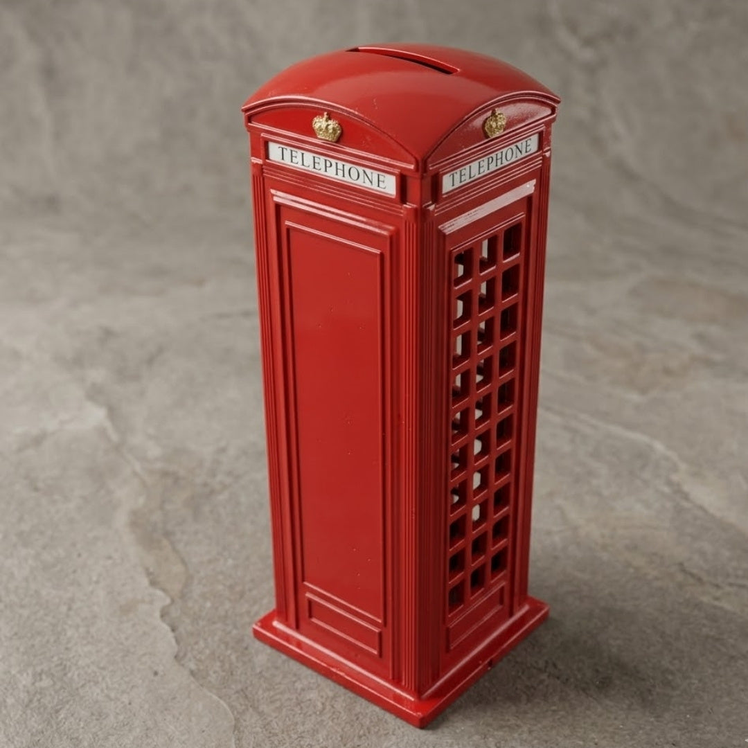 Dekorative Telefonzellen-Figur