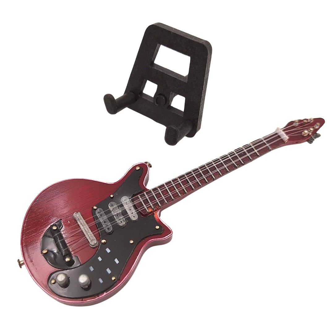 Mini-Gitarre 15 cm im Stil von Brian May mit Gravurmöglichkeit