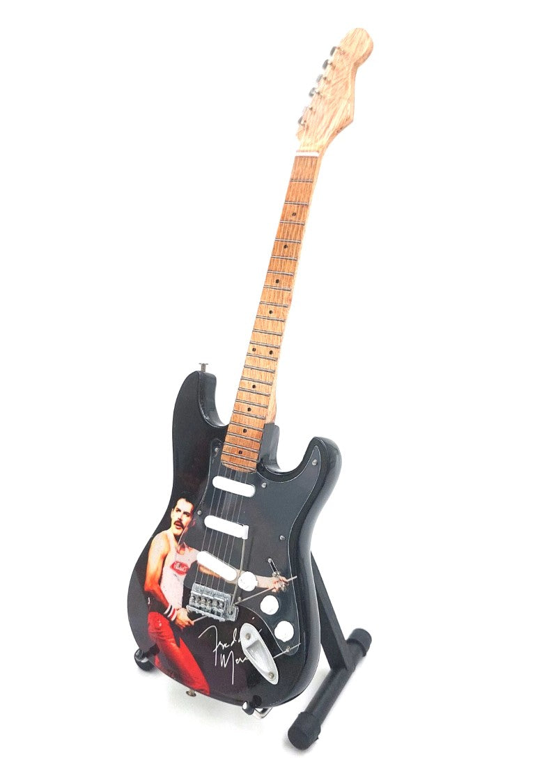 Mini-Sammlergitarre Freddie Mercury mit Gravur