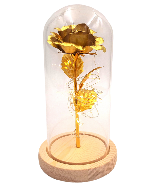 LED-Nachtlampe Rose mit personalisierbarer Gravur, romantisches Geschenk, Höhe 21,5 cm, sanftes Licht, ideale Dekoration fürs Schlafzimmer
