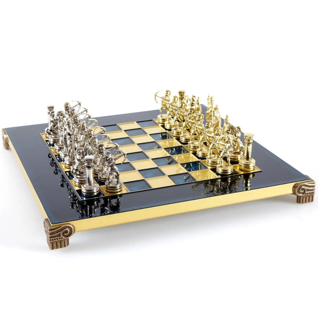 Exklusive Metall-Schachfiguren Archers mit Gravur