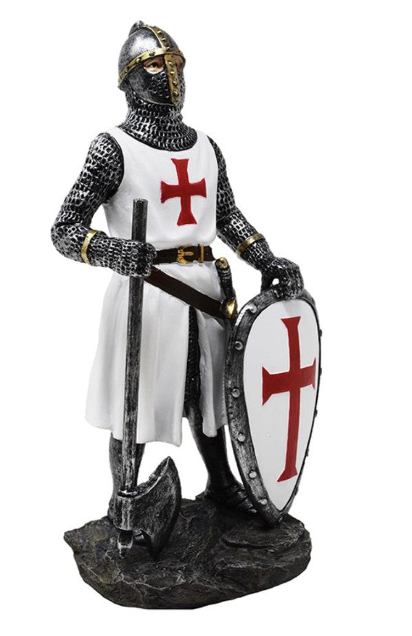 Figur Tempelritter 18,5 cm aus Polyresin mit Personalisierung durch Gravur