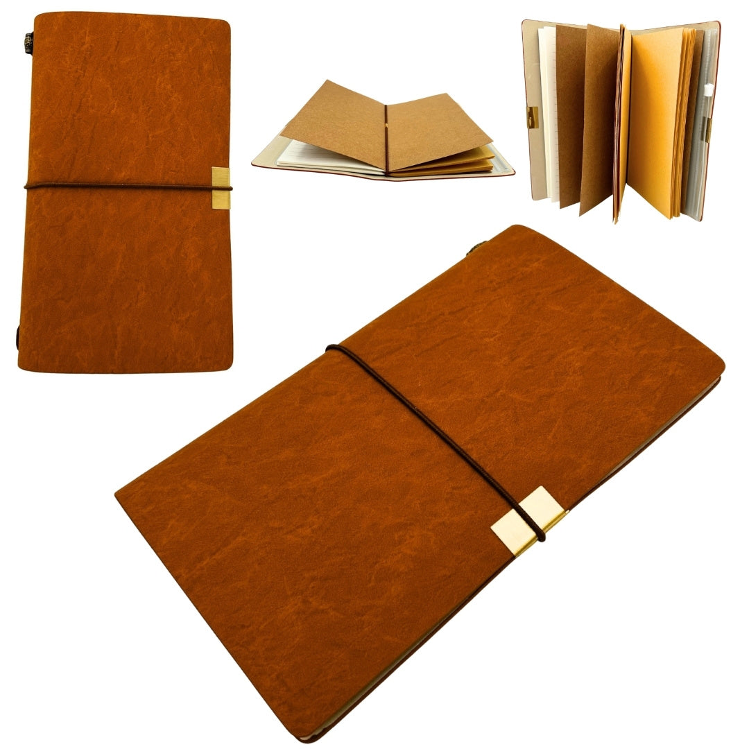 Leder-Reisetagebuch mit personalisierter Gravur
