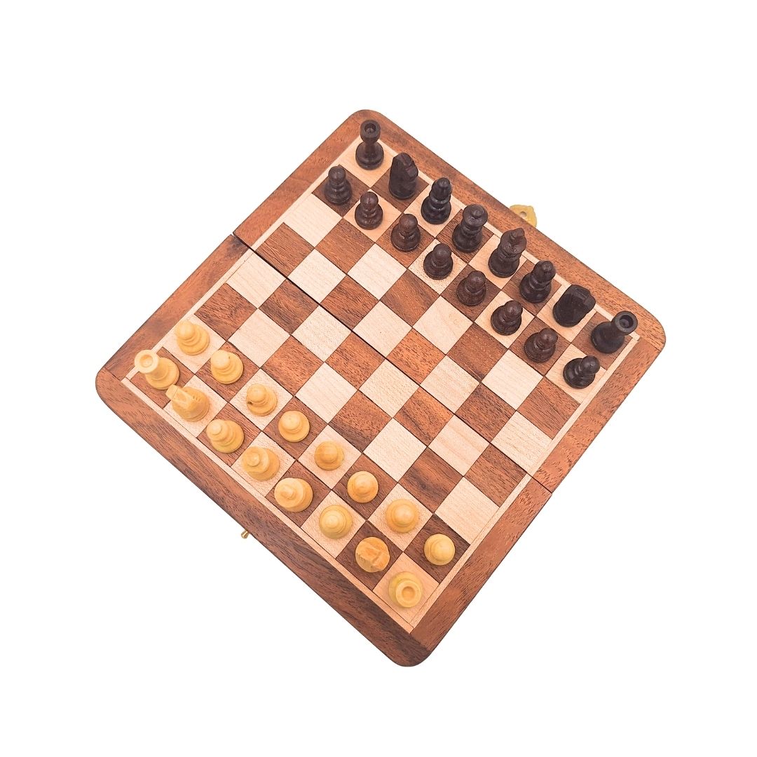 Holz-Magnet-Schach G201Z mit Gravurmöglichkeit zur Personalisierung