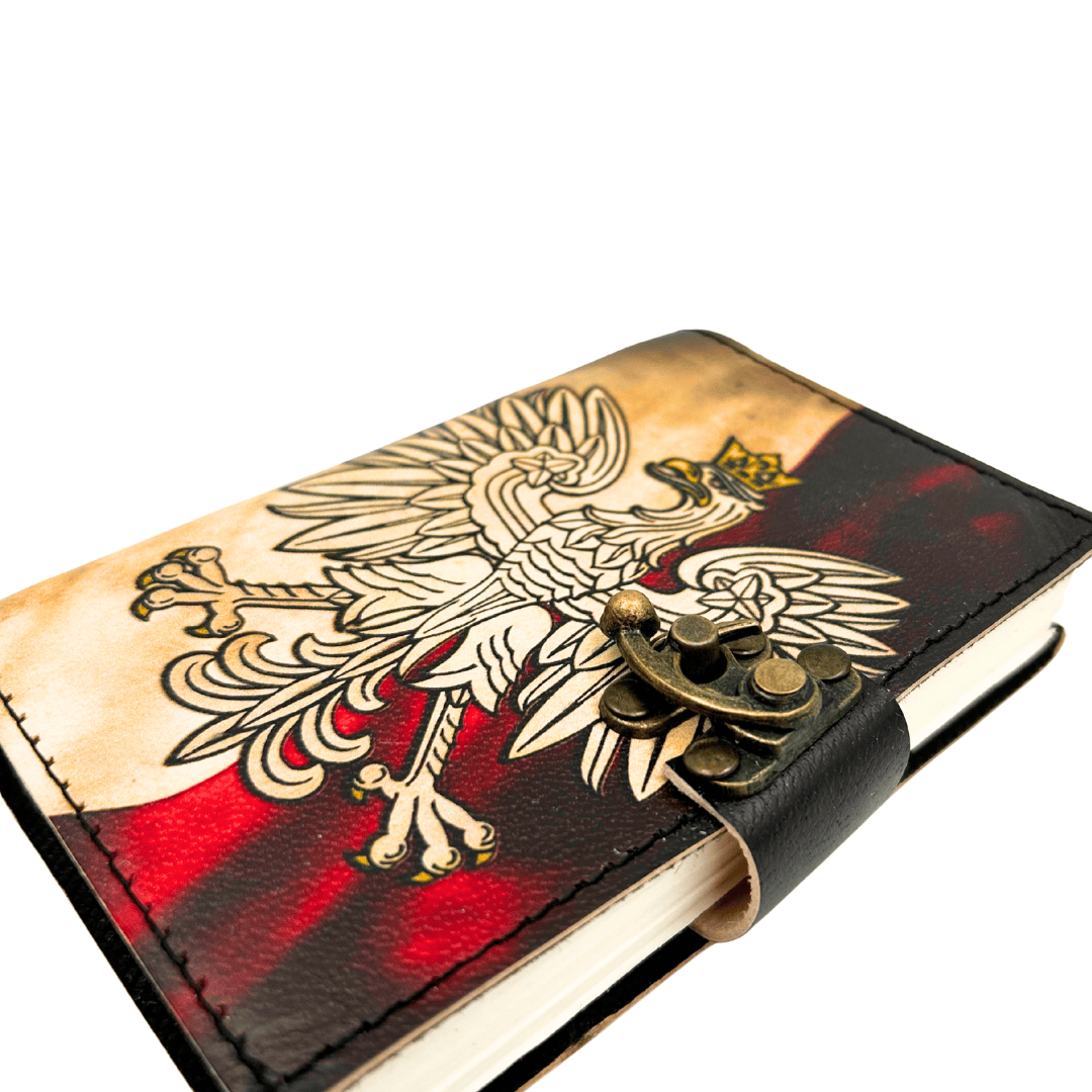 Leder-Notizbuch Polnischer Adler Patriotisch mit Gravur