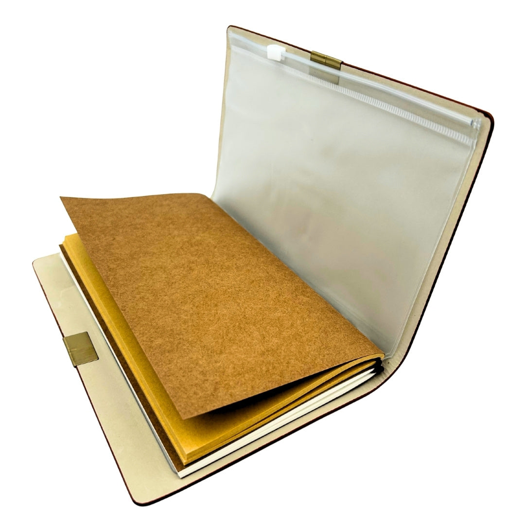 Leder-Reisetagebuch mit personalisierter Gravur