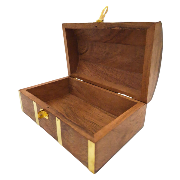 Maritimes Vintage-Holzschatulle DNU-020 mit Messinganker-Motiv, personalisierte Gravur, ideal als Geschenk für Meeresliebhaber, Maße 18,4 × 12,7 × 7,6 cm
