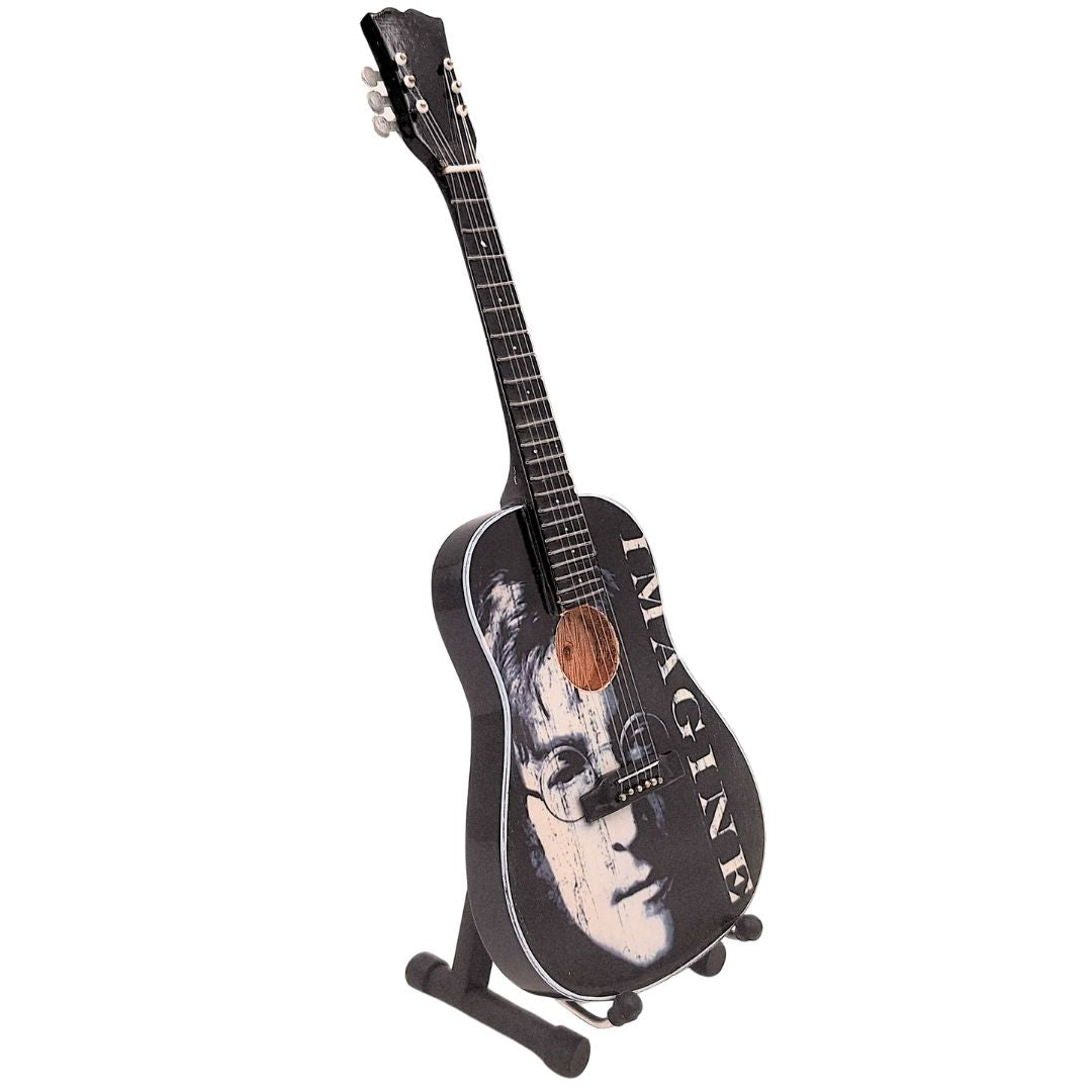 Dekorative Mini-Gitarre John Lennon The Beatles 24 cm mit personalisierter Gravur
