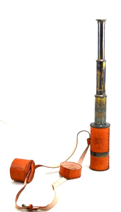 Retro-Messingfernrohr mit Lederband NC1596 mit personalisierbarer Gravur
